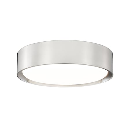 Z-Lite Kawan 1 Light Flush Mount, 12in. W x 62.5in. L, Brushed Nickel 1014F12-BN-LED
